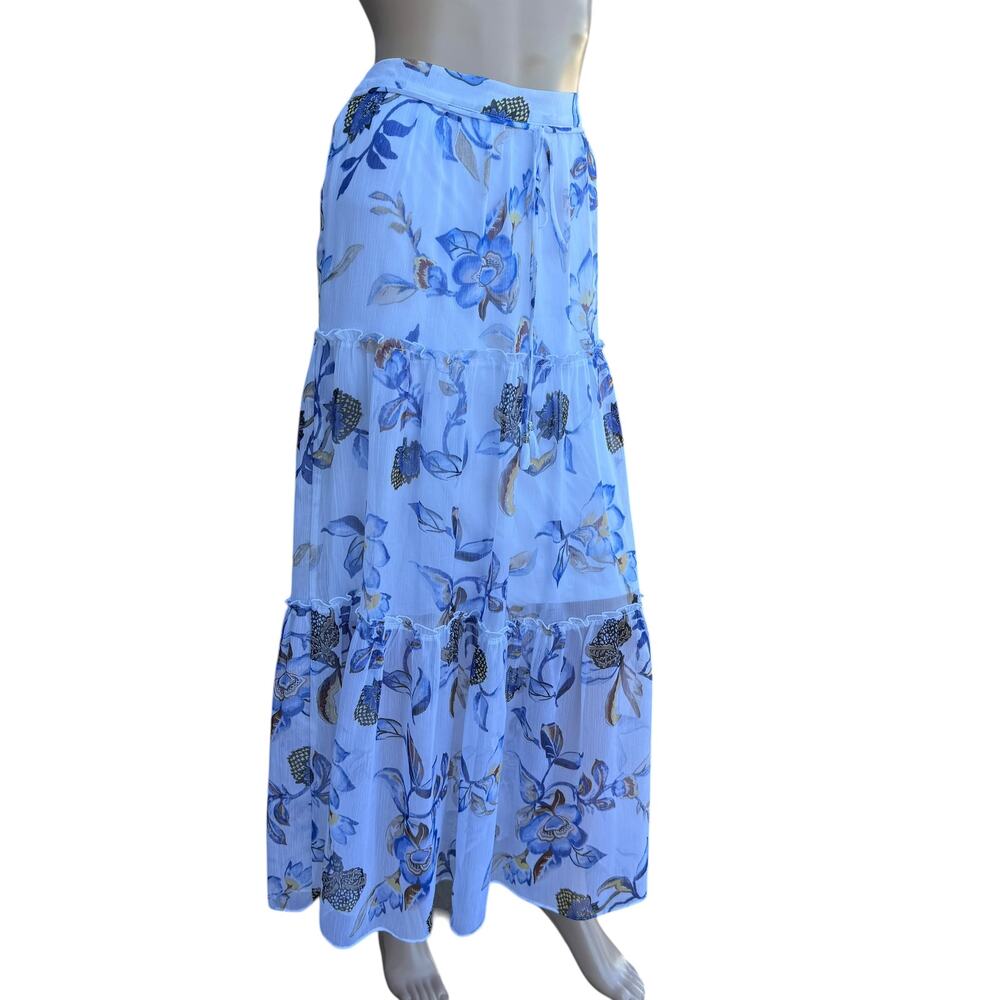 WHBM Floral 2 Pc Off Shoulder Maxi Skirt Set M - Picture 9 of 16